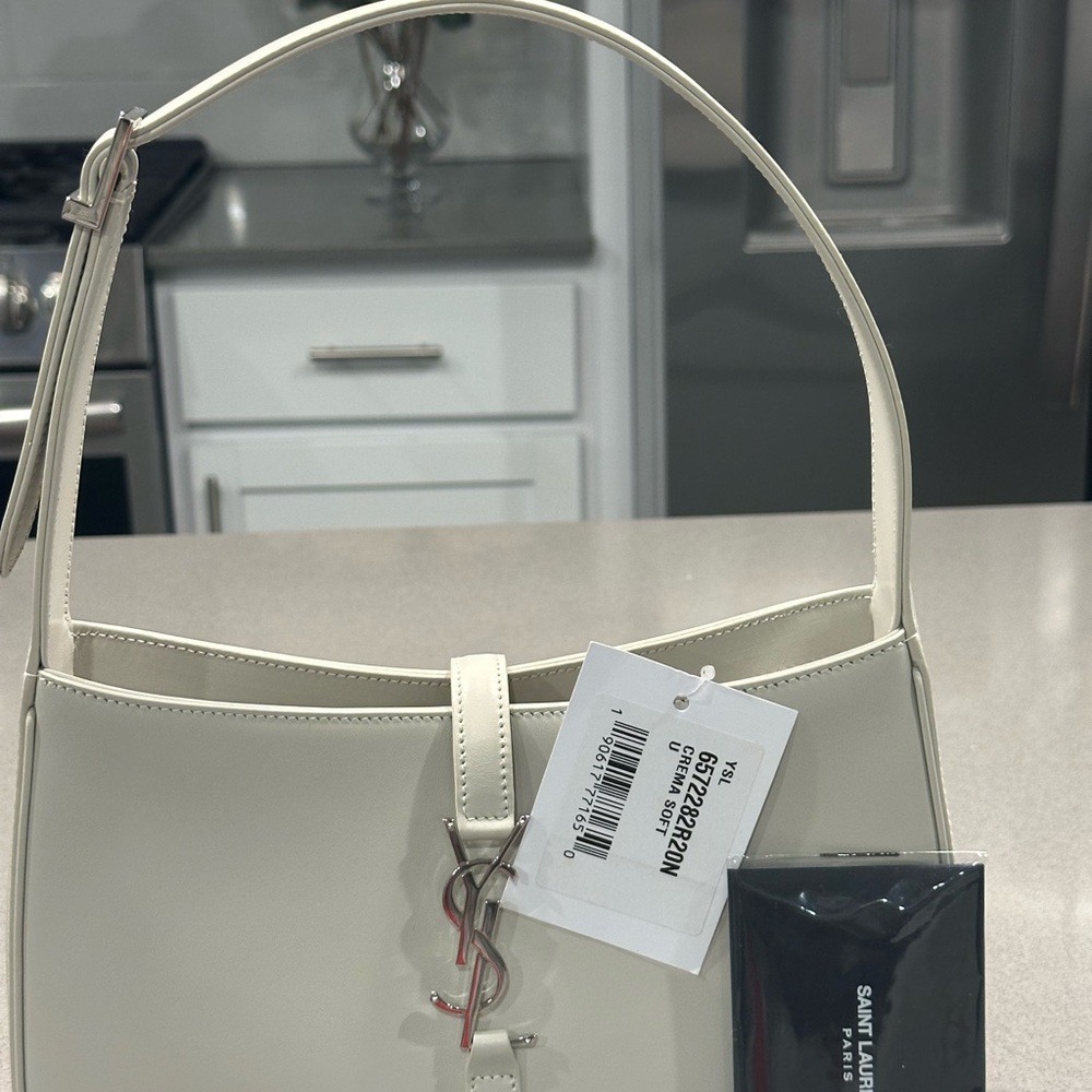 Saint Laurent Cream Shoulder Bag